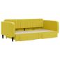 Preview: Tagesbett Ausziehbar mit Schubladen Gelb 100x200 cm Samt
