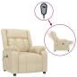 Preview: Relaxsessel Elektrisch Creme Stoff