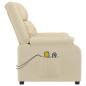 Preview: Massagesessel Elektrisch Creme Stoff