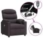 Preview: Massagesessel Elektrisch Dunkelbraun Stoff