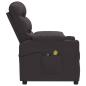 Preview: Massagesessel Elektrisch Dunkelbraun Stoff