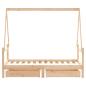 Preview: Kinderbett mit Schubladen 80x160 cm Massivholz Kiefer