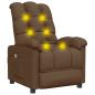 Preview: Massagesessel Braun Stoff