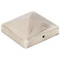 Preview: Pfostenkappen 6 Stk. Pyramide Edelstahl 91 x 91 mm
