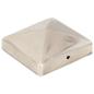 Preview: Pfostenkappen 6 Stk. Pyramide Edelstahl 91 x 91 mm
