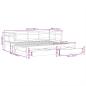 Preview: Tagesbett Ausziehbar mit Schubladen ohne Matratze 80x200 cm