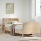 Preview: ARDEBO.de - Massivholzbett mit Regal ohne Matratze 90x200 cm Kiefer