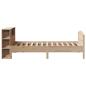 Preview: Massivholzbett mit Regal ohne Matratze 90x200 cm Kiefer