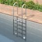 Preview: ARDEBO.de - Pool-Leiter 54x38x211 cm Edelstahl 304