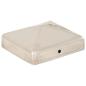Preview: Pfostenkappen 6 Stk. Pyramide Edelstahl 81 x 81 mm