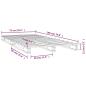 Preview: Palettenbett 75x190 cm Massivholz Kiefer