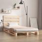 Preview: ARDEBO.de - Massivholzbett ohne Matratze 75x190 cm Kiefernholz