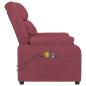 Preview: Massagesessel Elektrisch Weinrot Stoff
