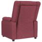 Preview: Massagesessel Elektrisch Weinrot Stoff