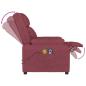 Preview: Massagesessel Elektrisch Weinrot Stoff
