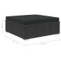Preview: 11-tlg. Garten-Lounge-Set mit Auflagen Poly Rattan Schwarz