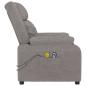 Preview: Massagesessel Elektrisch Taupe Stoff