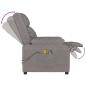 Preview: Massagesessel Elektrisch Taupe Stoff