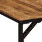 Preview: Esstisch 200x100x75 cm Raues Massivholz Mango