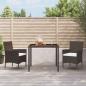 Preview: ARDEBO.de - Gartenstühle mit Kissen 2 Stk. Braun Poly Rattan (nur UK/IE/FI/NO)