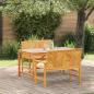 Preview: ARDEBO.de - 3-teilige Garten Essgruppe aus massivem Akazienholz