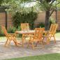Preview: ARDEBO.de - 5-teiliges Garten Esszimmer Set Massivholz Akazie