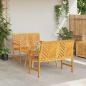 Preview: 3-teiliges Garten-Lounge-Set Massives Holz Akazie