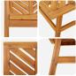 Preview: 3-teiliges Garten-Lounge-Set Massives Holz Akazie