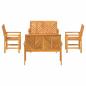 Preview: 5-teiliges Garten Lounge Set Massivholz Akazie