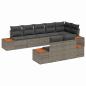 Preview: Gartensofa-set 8 Stk. 8-Sitzanzahl Grau Polyrattan