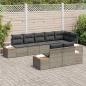Preview: Gartensofa-set 8 Stk. 8-Sitzanzahl Grau Polyrattan