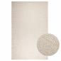 Preview: ARDEBO.de - Teppich ZIZUR Creme 200x290 cm Jute-Optik Indoor und Outdoor