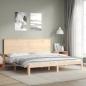 Preview: Massivholzbett ohne Matratze 200x200 cm Kiefer