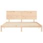 Preview: Massivholzbett ohne Matratze 200x200 cm Kiefer