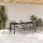 Preview: Garten Essgruppe 7 stk. Anthrazit Pulverbeschichteter Stahl