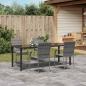 Preview: 5-teiliges Garten-Essset Graues Poly-Rattan