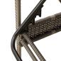 Preview: Sonnenliege mit Kissen Grau 63 x 200 x 81 cm Poly Rattan (nur USA)