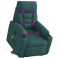Preview: Massagesessel mit Aufstehhilfe Dunkelgrün Stoff