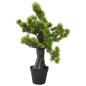 Preview: ARDEBO.de - Künstlicher Bonsai Pinus mit Topf 60 cm Grün