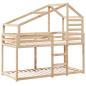 Preview: Etagenbett ohne Matratze 90x190 cm Massivholz Kiefer