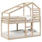 Preview: Etagenbett ohne Matratze 90x190 cm Massivholz Kiefer