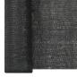 Preview: Zaunblende Schwarz 1,5x25 m HDPE 195 g/m²