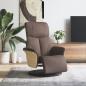 Preview: ARDEBO.de - Relaxsessel mit Fußteil Braun Kunstleder