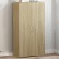 Preview: ARDEBO.de - Aktenschrank Sonoma-Eiche 60x32x115 cm Holzwerkstoff
