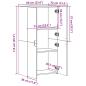 Preview: Aktenschrank Sonoma-Eiche 60x32x115 cm Holzwerkstoff