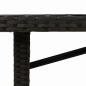 Preview: 7-teiliges Garten Essgruppe Schwarz Poly-Rattan