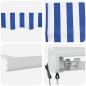 Preview: Automatische einziehbare Markise Blau und Weiß 300x250 cm