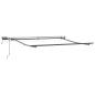 Preview: Manuelle einziehbare Markise mit LED Orange und Braun 300x250 cm