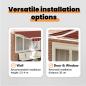 Preview: Manuelle Einziehbare Markise Orange und Braun 300x250 cm