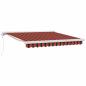 Preview: Automatische Ausziehbare Markise Orange und Braun 300x250 cm